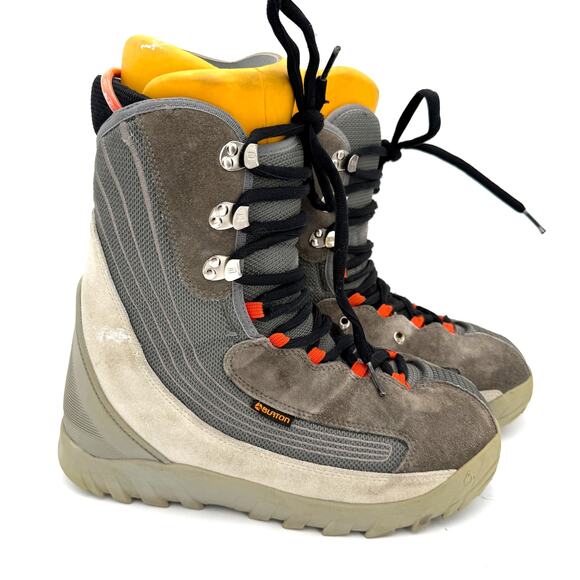 Burton Men's Moto Grey Snowboard Boots Size 13 - Picture 1 of 10